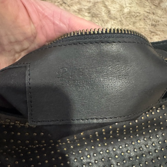 PLATANIA Genuine Italian Leather Studded Crossbody Bag - Picture 5 of 6